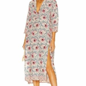 NWT NATALIE MARTIN Isobel V Neck Midi Dress in Vintage Flowers Sz XS